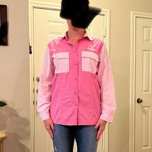Jadelynn Brooke two tone pink fishing shirt